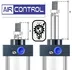 جک پنوماتیک چهارمیل Aircontrol سایز 200×63، مناسب استفاده در خطوط اتوماسیون صنعتی و دستگاه های دقیق با کورس متوسط
